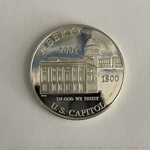 2001-P  &quot;Capitol Visitor Center&quot; Commemorative Silver Dollar - £59.77 GBP