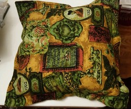 000 Vintage 1762 Kitschy Throw Pillow 22x21 Inches 1970&#39;s? Paul Revere Funky - £10.21 GBP