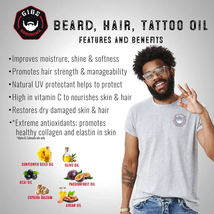 Gibs Colorado Kid Beard, Hair & Tattoo Oil in Glass Skull 1 fl oz. image 9