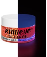 Holographic Glitter Glow in The UV Light Glitter Makeup for Body Face Ha... - £17.44 GBP