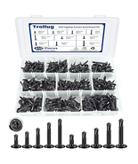 450pcs Black Self Tapping Screws Kit #8 #10 Truss Head 410 SS Metal Asso... - $611.21 MXN