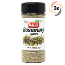 3x Shakers Badia Rosemary Seasoning | 1oz | Gluten Free! | MSG Free! | Romero - £11.77 GBP