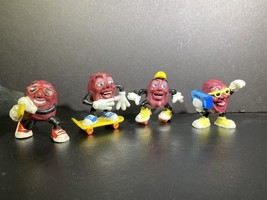 Lot of 4 Hardees California Raisins Action Figures - £4.39 GBP