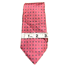 Geoffrey Beene Designer 100% Silk Pink Blue Dot Men&#39;s Neck Tie Made In USA - £11.87 GBP