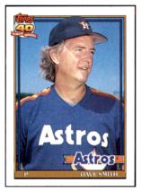 1991 Topps Dave Smith    Houston Astros Baseball Card GMMGC - £0.62 GBP
