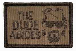 Big Lebowski The Dude Abides Patch [Hook Backing - L8] - £4.86 GBP