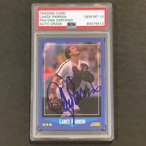 1988 Score Baseball #131 Lance Parrish Signed Card PSA Slabbed Auto 10 Phillies - £47.12 GBP