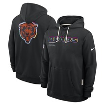 New Mens Bears Crucial 2025 Catch Beat Cancer Sideline Hoodie for Chicag... - $69.90