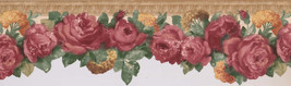 Vintage Blooming Magenta 681403 Wallpaper Border - $29.95