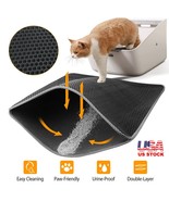 Cat Litter Mat Double Layer Pad Pet Kitten Trapper Dirt Catcher Waterproof - £37.20 GBP