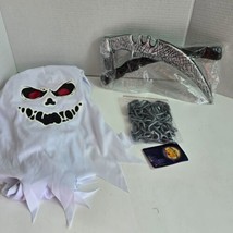 Kids&#39; Boys&#39; Medium Halloween Costume White Scary Ghost Sickle Chains Red Eyes - £11.06 GBP
