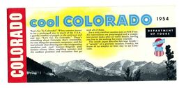 Cool Colorado Tours Brochure 1954 Northwestern &amp; Union Pacific Railroads - $17.80