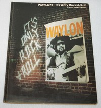 WAYLON JENNINGS It&#39;s Only Rock &amp; Roll Songbook 1983 Piano Guitar PHOTOS - £23.24 GBP