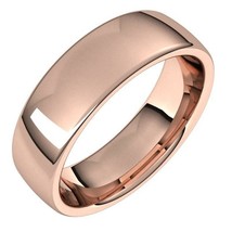 Authenticity Guarantee 
14K Rose Gold 6 mm European Wedding Band - £638.68 GBP+