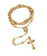 Jewelers 24 Gold Plated Rosary Necklace - £55.59 GBP