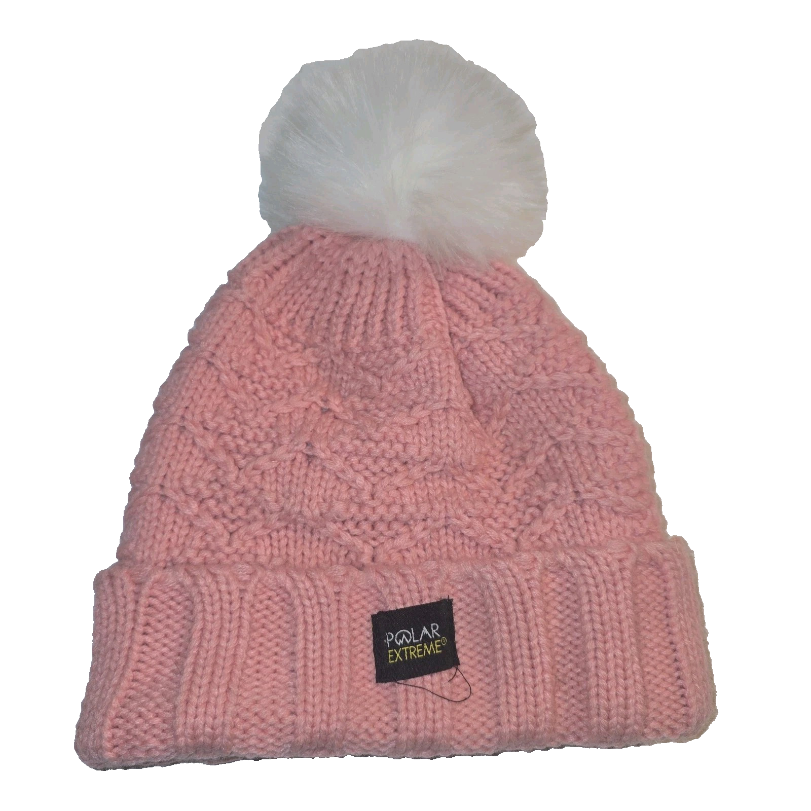 Polar Extreme Woman&#39;s Insulated Thermal Faux Pom Winter Hat Beanie Fleec... - $10.32