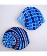 Harbor East Ceramic Blue Sea Shell Decorative Textured Plates Trinket Di... - £13.09 GBP