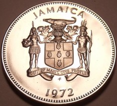 Rare Proof Jamaica 1972 5 Cents~American Crocodile~Only 17,000 Minted~Free Ship - £3.64 GBP