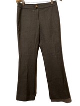Kate Spade Stretch Wool Line Pants Size 4, Gray Dress Work Slacks Trousers - £11.64 GBP