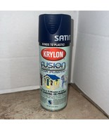 Krylon Fusion for Plastic Satin Navy Blue Spray Paint 12oz 2426 Disconti... - $69.29