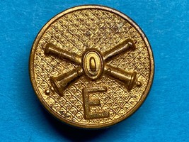 1919-1937, U.S. ARMY, COASTAL ARTILLERY, E BAT, TYPE II, COLLAR DISK, N.... - $14.85