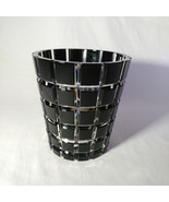 Faberge Black Cased Cut to Clear Crystal Metropolitan Ice Bucket - $995.00