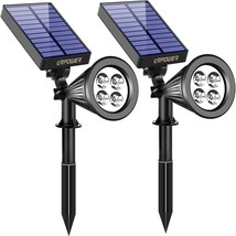 Solar Lights Outdoor Adjustable Solar Spot Lights Outdoor 2 in 1 Waterpr... - £40.73 GBP