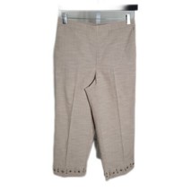 Alfred Dunner Pull On Capri Pants ~ Sz 8 ~ Beige ~ High Rise ~ 22&quot; Inseam - £17.34 GBP