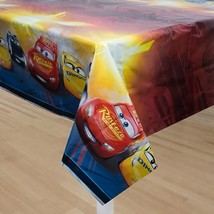 Disney Pixar Cars Plastic Table Cover Birthday Party Supplies 54&quot; x 84&quot; ... - $6.49