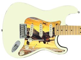 Pickguard Headstock Tremolo Skin Wrap Reskin for Guitars -War Plane Engi... - $27.99