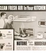 1962 Nutone Triple Filter Stove Hood Fan Advertisement Kitchen Appliance... - $366.69 MXN