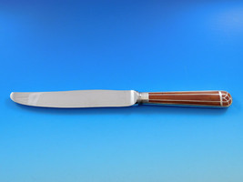 Talisman Sienna Brown by Christofle Silverplate Dinner Knife 9 3/4&quot; France - £126.60 GBP