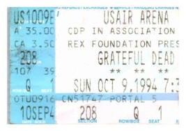 Grateful Dead Konzert Ticket Stumpf Oktober 9 1994 Washington Dc Landrover Md - £42.37 GBP