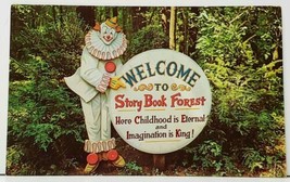 Ligonier Pa STORY BOOK FOREST Welcome Clown Postcard I18 - £23.45 GBP