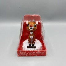 Rudolph the Red-Nosed Reindeer Solar Bobblers Rudolph Bobble Head Christmas - £15.81 GBP