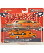 Custom Hot Wheels Team Transport &#39;69 Dodge Charger Dukes of Hazzard Flat... - $3,269.15 MXN