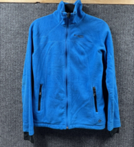 Columbia Titanium Omni-Heat Fleece Jacket Women Small Blue Full Zip Glit... - $27.12