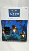 Camp Ann Decor 10 CT Metal Lantern String Lights New  - $29.65