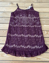entro NWT women’s sleeveless lace mini dress size S maroon P8 - £9.79 GBP