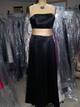 Dessy Bridesmaid, Mother of the bride Dress..# 2512..Black / Gold...Size 6 - $19.00