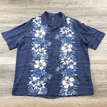 George Short Sleeve Shirt Men Large 42-44 Hawaiian Camp Floral Vacation Beach - £11.78 GBP