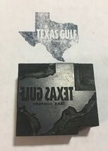 Vintage Printing Block Texas Gulf Tank Company 2 1/4&quot; x 2&quot; - €8,77 EUR