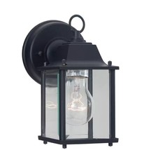 Volume Lighting Black Hardwired Outdoor Coach Light Sconce with Clear Glass - £16.67 GBP