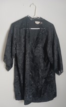 VTG Victoria’s Secret Black Beaded House Robe  One Size Fits All Pre Owned - $370.26 MXN