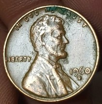 1960-D  Lincoln Memorial  Cent Free Shipping  - £3.16 GBP