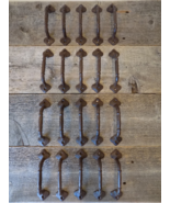 20 CAST IRON HANDLES RUSTIC DRAWER BIN PULLS 5 1/4&quot; LONG HOME DECOR KITCHEN - $828.56 MXN
