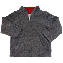 The Childrens Place Boys 1/4 Zip Fleece Kangaroo Pockets, Gray, Size 2T - £8.64 GBP