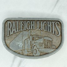 Vintage Raleigh Lights Tobacco Cigarette Truck Trucking Belt Buckle - £10.19 GBP