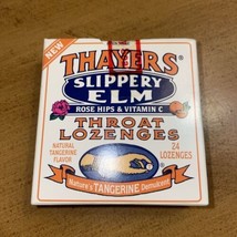 Thayers Slippery Elm Tangerine Lozenges exp 10/05 Discontinued COLLECTIBLE - £19.78 GBP