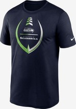 Seattle Seahawks Mens Nike Legend Icon DRI-FIT Short Sleeve T-Shirt - XL - NWT - £19.65 GBP